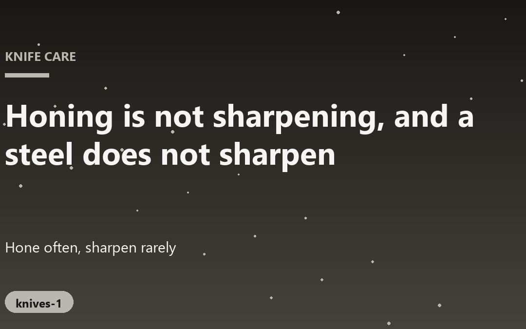 Keeping a Kitchen Knife Sharp Without Ruining It