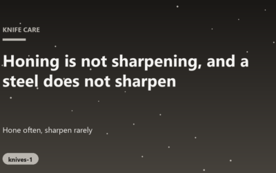 Keeping a Kitchen Knife Sharp Without Ruining It