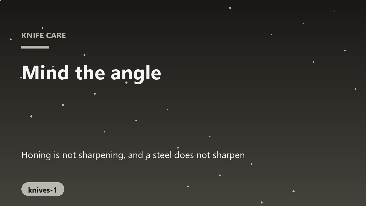 Close-up comparison of a honing steel and a sharpening stone.